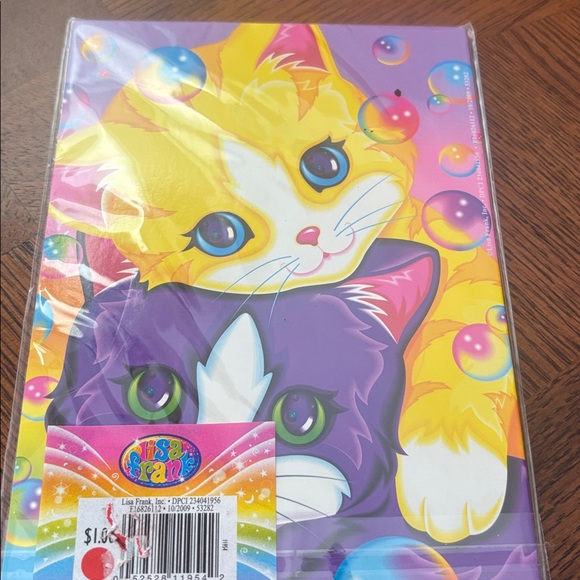 Lisa Frank Purple and Yellow Glitter Cat Journal NWT - Picture 4 of 4